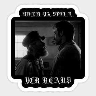 Spill Your Beans Sticker